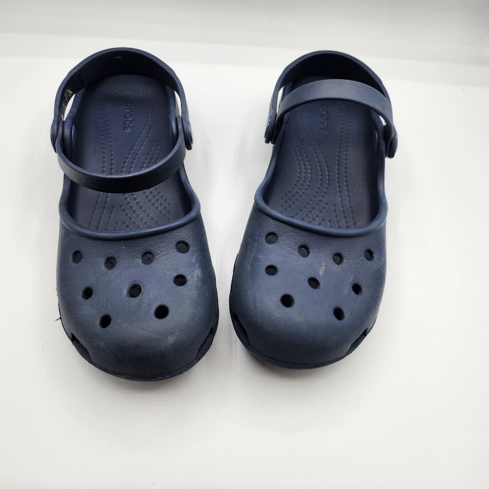 CROCS Mary Jane Slingback Sandals Casual Comfort Shoes Blue Women's Size 5